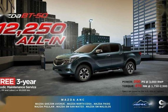 Mazda BT-50 3.2L 4X4 2018 FOR SALE