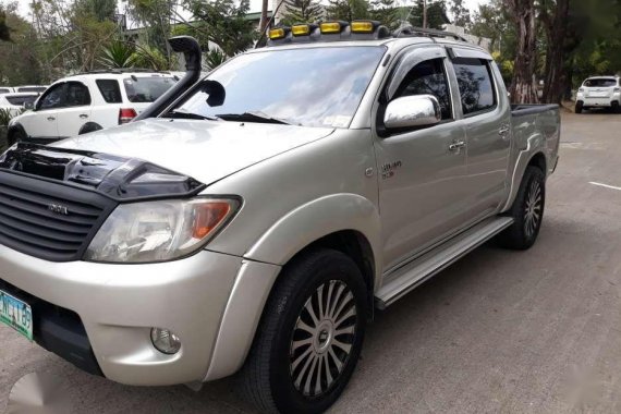 Toyota hilux G 2008 silver pickup for sale 