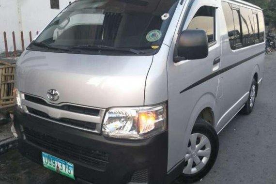 For sale 2013 Toyota Hiace commuter manual transmission First owner
