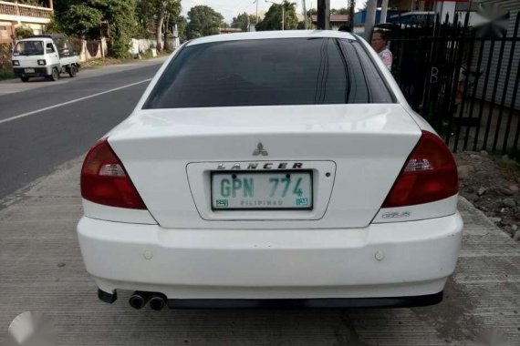 Mitsubishi Lancer 2002 Top of the Line White For Sale 