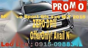 New 2016 Mitsubishi Montero Sport Units For Sale 