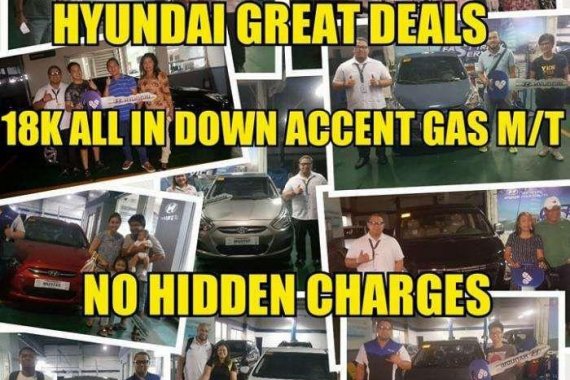 Hyundai Accent Gas Manual 28K Down with 2018