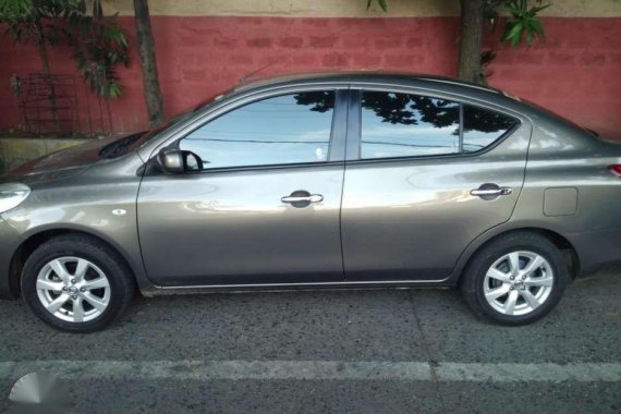 Nissan Almera 2016 Brown Top of the Line For Sale 