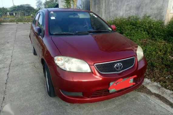 Toyota Vios 1.3E 2005 Red Sedan For Sale 