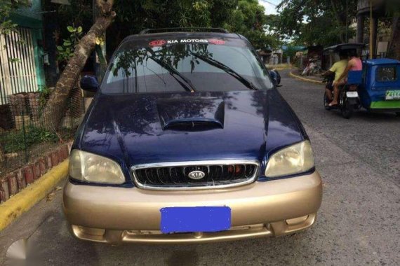 Kia Carnival 2000 Blue Van Best Offer For Sale 