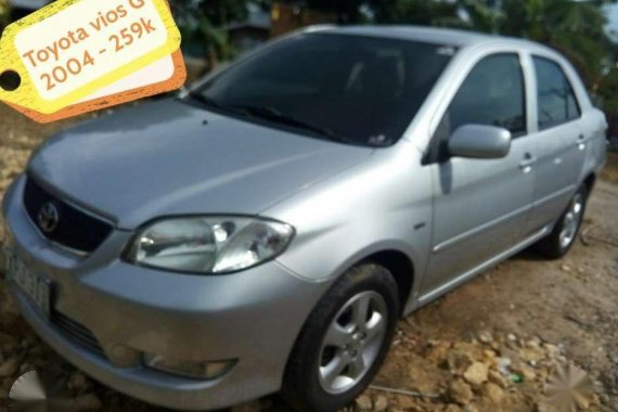 TOYOTA VIOS E at G 2004 and 2005