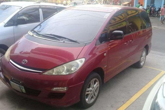 Automatic Transmission Red 2005 Toyota Previa with 150k km