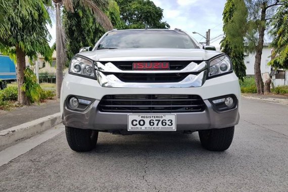 Isuzu MUX 2016 December LS-A 4x4 Pearl White for sale