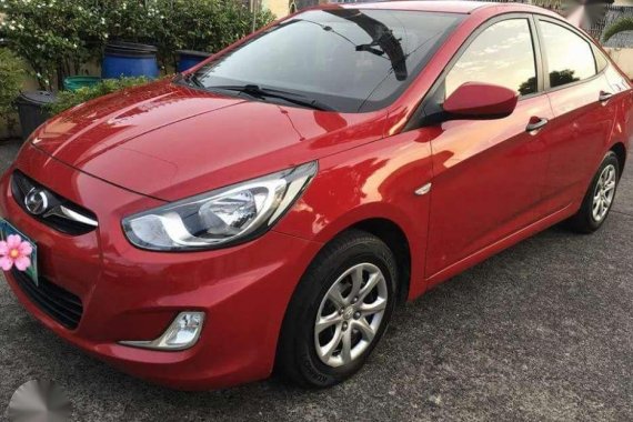 Hyundai Accent 2013 Manual Red For Sale 