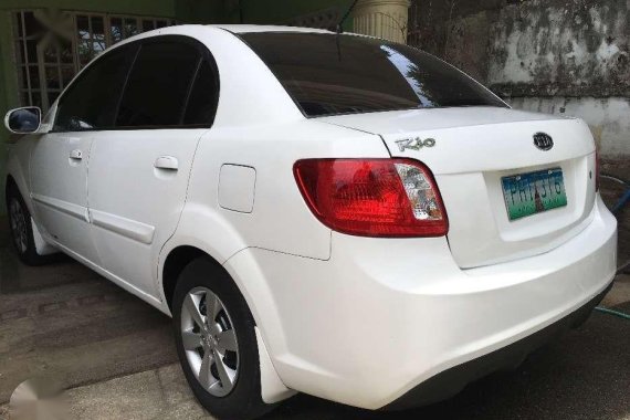 2011 Kia Rio Manual White Sedan For Sale 