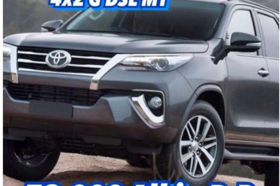 2018 Toyota Fortuner 4x2 2.4 G DSL MT Super low D.P. promo at 78k