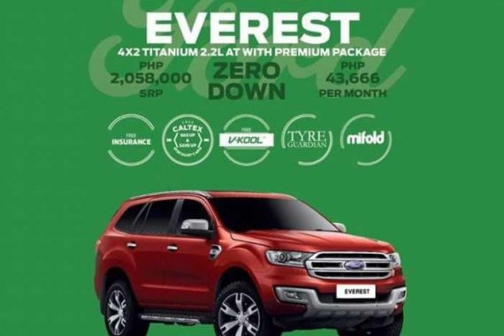 2018 Ford Everest Trend AT Low down payment Promo