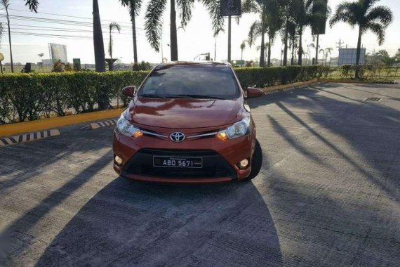 Toyota Vios 1.3E 2015 mdl AT Orange For Sale 