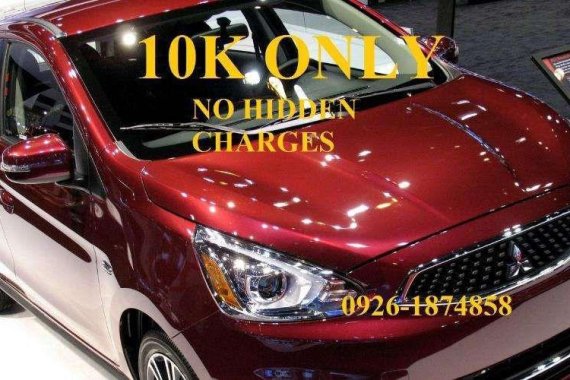 10K Only All-In DP 2018 MITSUBISHI Mirage Hatchback Gls Manual and Automatic