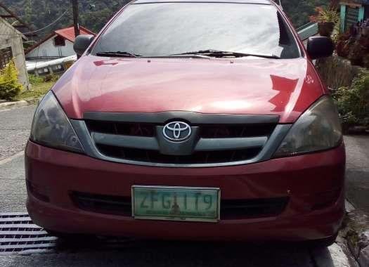 Toyota Innova J 2007 Red Top of the Line For Sale 