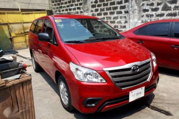 Toyota Innova E Diesel At 2016 Red For Sale 