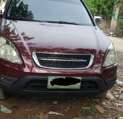 Honda CRV 2004 model Manual Red For Sale 