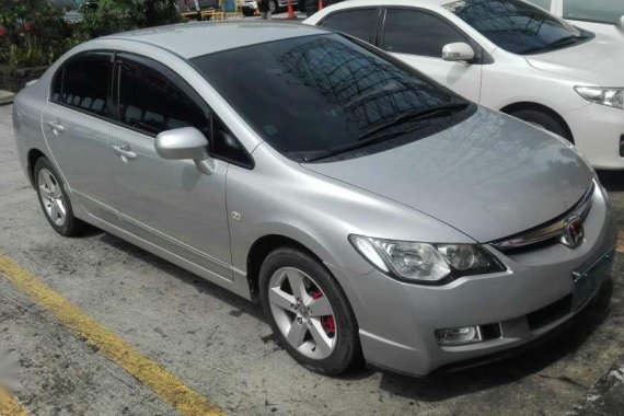 Honda Civic FD 1,8S Gas Silver Sedan For Sale 