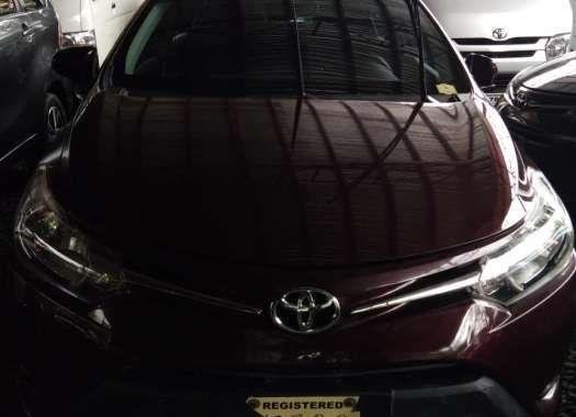 2017 Toyota Vios 1.3E manual BLACKISH RED