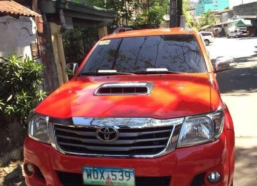Toyota Hilux 2.5G 2014 model Red Pickup For Sale
