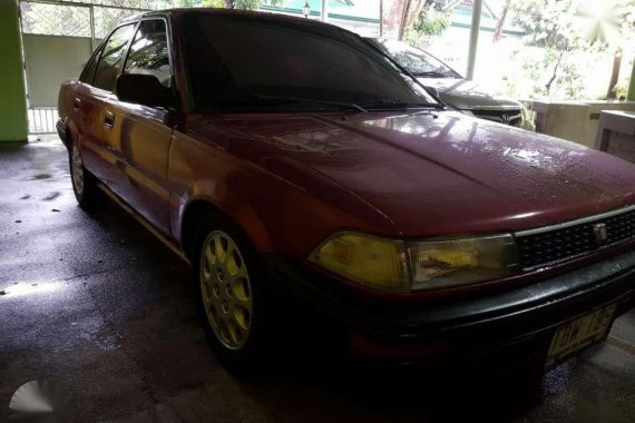 Toyota Corolla 1991 model XL5 Red For Sale 