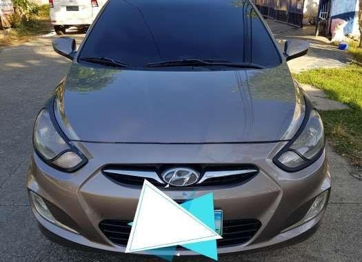 Hyundai Accent 2013 Manual Beige Sedan For Sale 