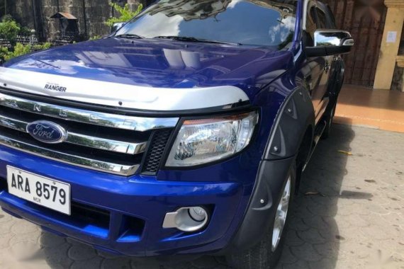 Ford Ranger 2015 Matic Blue Pickup For Sale 