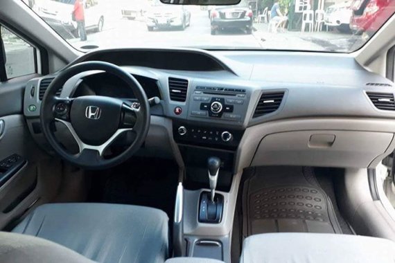 2013 Honda Civic White Sedan For Sale 