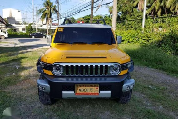 Toyota FJ Cruiser 2016 Yellow For Sale 