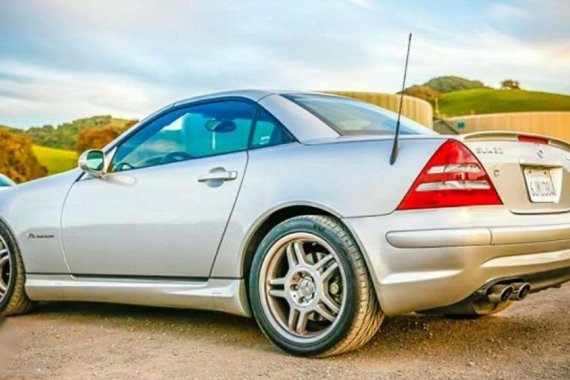 Mercedes Benz SLK 32 Silver For Sale 