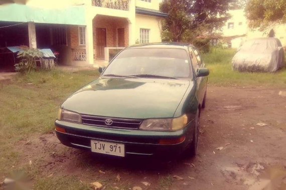 Toyota Corolla model 1994 Manual Green For Sale 