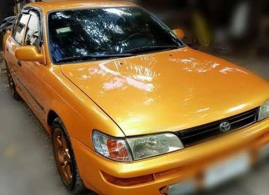 1996 toyota corolla GLi orange for sale 