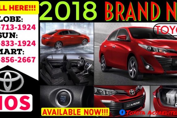 Call Now: 09258331924 Casa Sales 2019 Toyota Vios!!! Brand New!!!