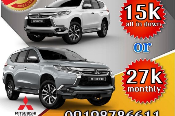 Mitsubishi Montero Sport  2018 lowest dp for sale 