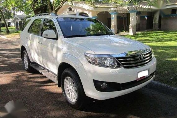 2012 Toyota Fortuner Manual Diesel
