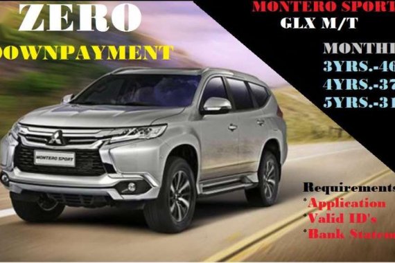 Montero Sport GLX ZERO Down Promo