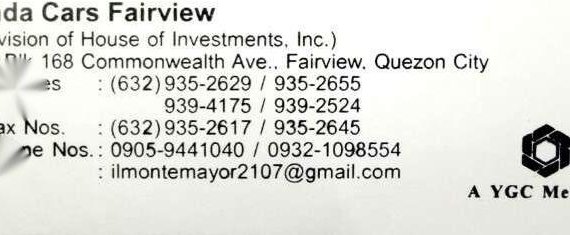 2018 Honda Mobilio AT For Sale 