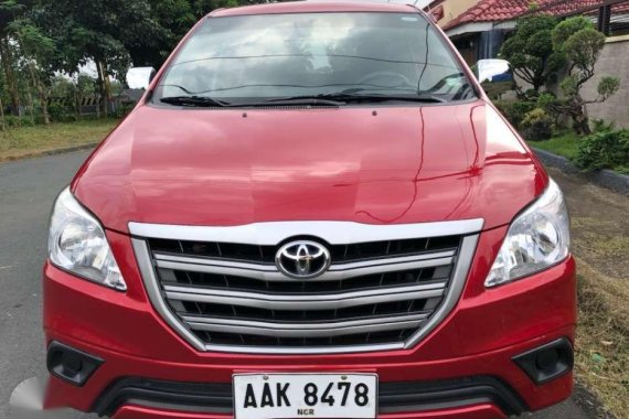 Toyota Innova E 2014 Model Manual Transmission