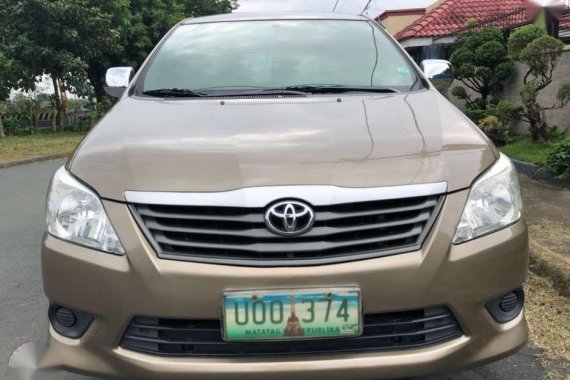 Toyota Innova E 2013 Model Manual Transmission