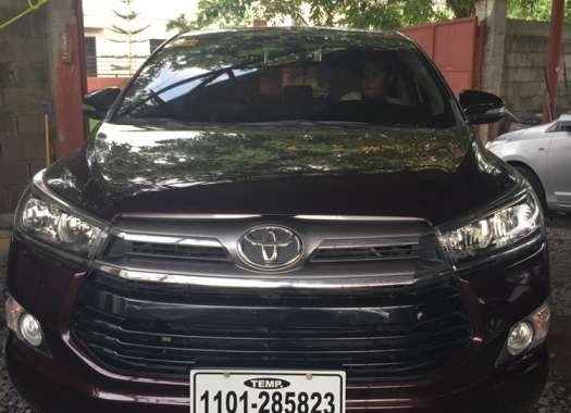 2017 Innova G manual blackish red new look