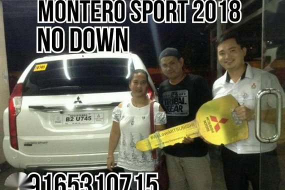 Mitsubishi Montero Sport 2018 zero down for sale 