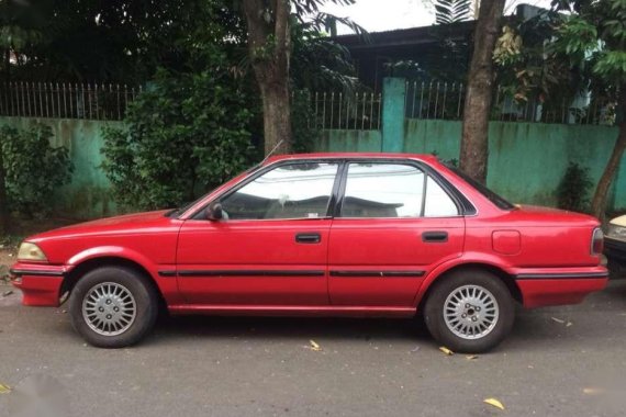 FOR SALE: Toyota Corolla GL Red 91 model