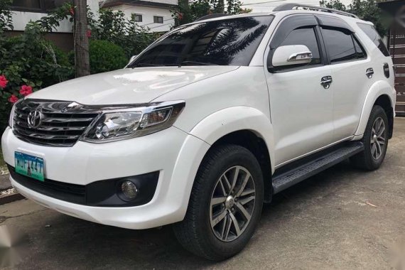 2014 Toyota Fortuner G 2.7 Vvti Gas White