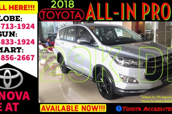 Available now Call 09988562667 Brand New 2019 Toyota Innova E AT 29k Net Lowest DP Promo AT