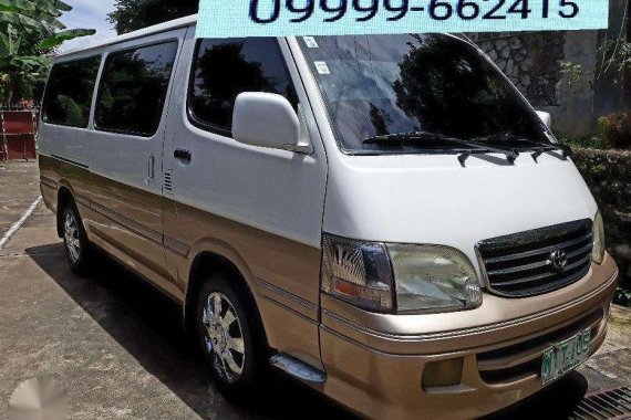 Toyota Hiace super grandia 2001 yr model