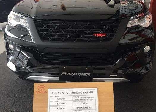 NEW TOYOTA FORTUNER 4X2 G DIESEL M/T 2018