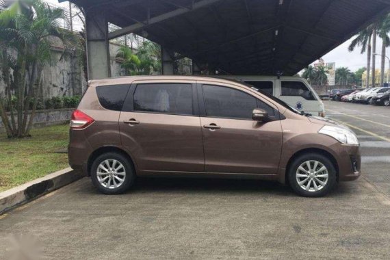 Suzuki Ertiga Glx AT 2015 Brown For Sale 