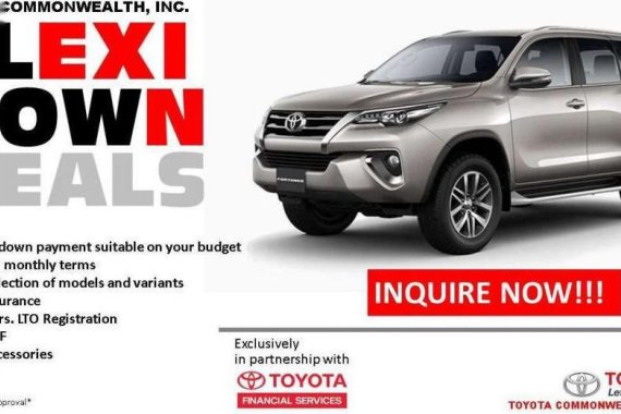 2018 Toyota Fortuner Zero down payment