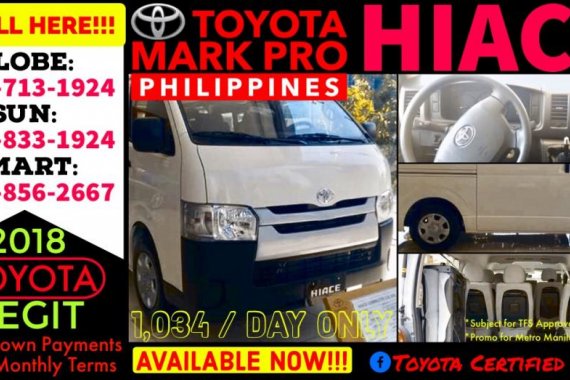 Toyota HIACE Commuter MT All New Units Call Now: 09258331924 Casa Sale 2019