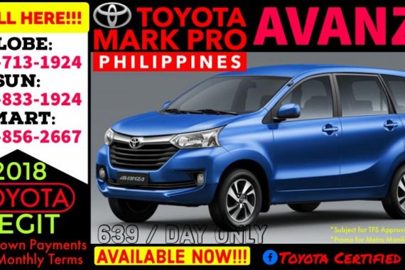 Call Now: 09258331924 Casa Sale 2018 Toyota Avanza G AT All In Lowest DP Promo For Sale